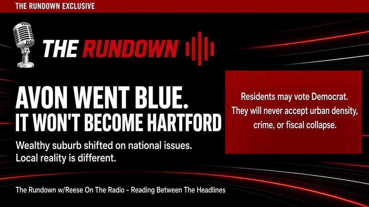 Avon Went Blue. It Will Never Become Hartford.